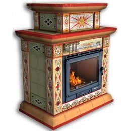 Каминная облицовка КимрПечь Билибин центральная двухъярусная Лето